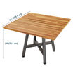 square table is forty one inches long and twenty nine inches tall